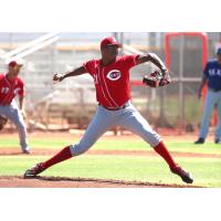 Hunter Greene throwing for the Cincinnati Reds