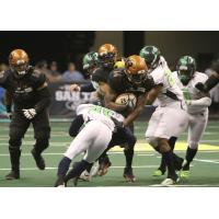 Arizona Rattlers run the ball vs. the Nebraska Danger