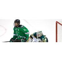 Forward Trevor Olson with the University of North Dakota