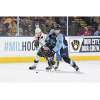 Milwaukee Admirals Center Tyler Gaudet vs. the Iowa Wild