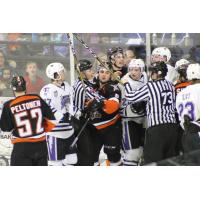 Omaha Lancers mix it up with the Tri-City Storm