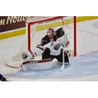 Vancouver Giants Goaltender David Tendeck makes a catch