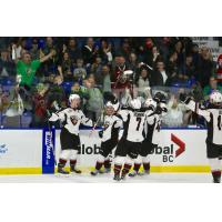 Vancouver Giants celebrate a goal