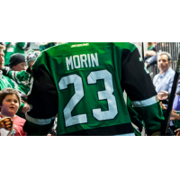 Travis Morin of the Texas Stars greets the fans