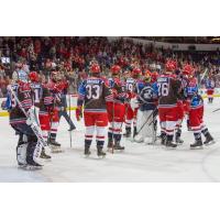 Allen Americans' post-game handshakes