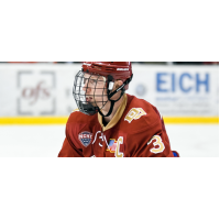 Defenseman Tariq Hammond with the University of Denver