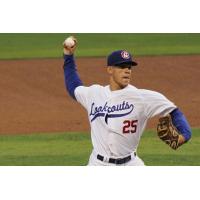 Pitcher Jose Berrios with the Chattanooga Lookouts