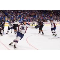 Tulsa Oilers celebrate a goal