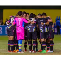 Las Vegas Lights FC's Starting XI Huddles