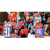 Allen Americans' post-game congratulations