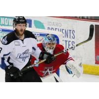 Allen Americans Goaltender Jake Paterson vs. the Idaho Steelheads