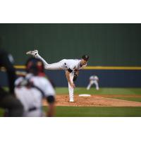 Nashville Sounds Pitcher James Naile delivers