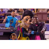 Las Vegas Lights FC mascot Cash the Soccer Rocker