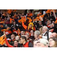 Fans cheer on the Lehigh Valley Phantoms