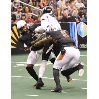 Arizona Rattlers combine to make a tackle