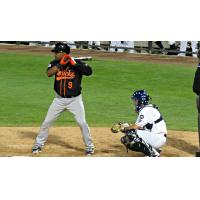 Wilkin Castillo of the Long Island Ducks at the plate