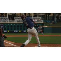 Preston Beck of the Frisco RoughRiders connects with a pitch