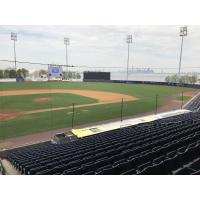 New first base netting at Richmond County Bank Ballpark