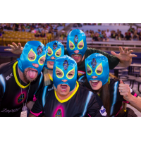 Las Vegas Lights FC fans in luchador masks