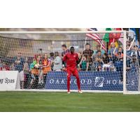 Colorado Springs Switchbacks FC goalkeeper Moise Pouaty