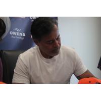Rafael Palmeiro signs with the Cleburne Railroaders
