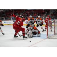 Lehigh Valley Phantoms Goaltender Alex Lyon vs. the Charlotte Checkers