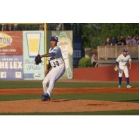 Lexington Legends pitcher Janser Lara prepares to throw