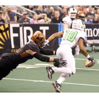 Arizona Rattlers pressure Nebraska Danger QB Gregory Hankerson