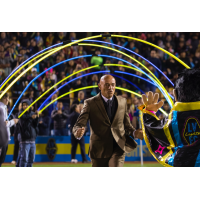 Las Vegas Lights FC Technical Director Chelis is introduced at Cashman Field