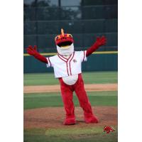 Striker, the Florida Fire Frogs Mascot