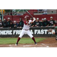 Wisconsin Rapids Rafters at the plate against the Green Bay Bullfrogs