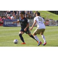 Bethlehem Steel FC midfielder Anthony Fontana looks for a lane vs. Louisville City FC