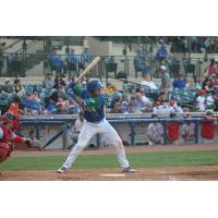 Sebastian Rivero of the Lexington Legends awaits a pitch
