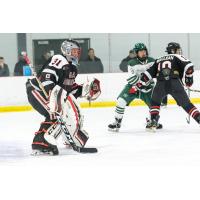 Goaltender Drew Sim with OHA Edmonton Bantam Prep