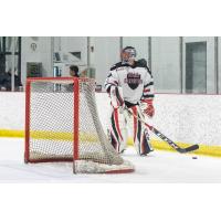 Goaltender Drew Sim with OHA Edmonton Bantam Prep