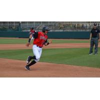 Hickory Crawdads round the bases