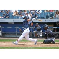 Matt Reynolds of the Syracuse Chiefs homers