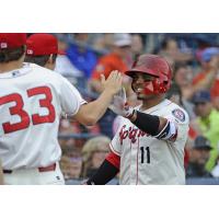 Spokane Indians catcher Isaias Quiroz