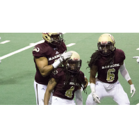 Maine Mammoths after a big play