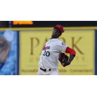 David Perez pitching with the Spokane Indians