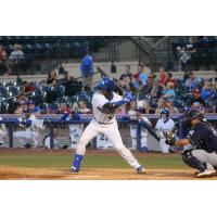MJ Melendez of the Lexington Legends awaits a pitch