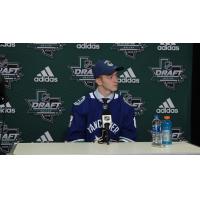 Forward Tyler Madden after being drafted by the Vancouver Canucks