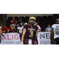Maine Mammoths quarterback Jonathan Bane
