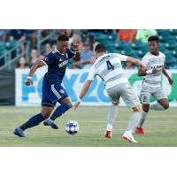 Sacramento Republic FC eye the ball vs. Fresno FC