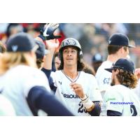 Victoria HarbourCats teammates congratulate Nick Plaia