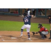 Reno Aces infielder Kevin Cron at bat