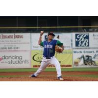 Lexington Legends pitcher Andres Sotillet prepares to throw