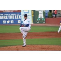 Lexington Legends pitcher Yefri Del Rosario prepares to throw