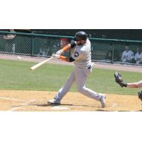 Emilio Bonifacio of the Long Island Ducks connects