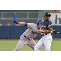 Errol Robinson of the Midland RockHounds vs. the Tulsa Drillers